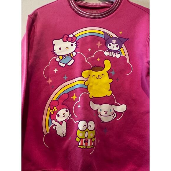 Hello Kitty And Friends Size XS PInk Sweatshirt Jumper Pull Over Loungewear - Picture 3 of 8